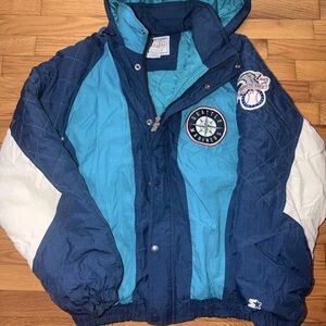Vintage Seattle Mariners puffer coat by Starter